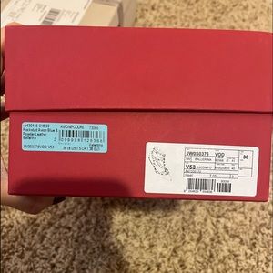 Valentino rockstud flat ballerina blue